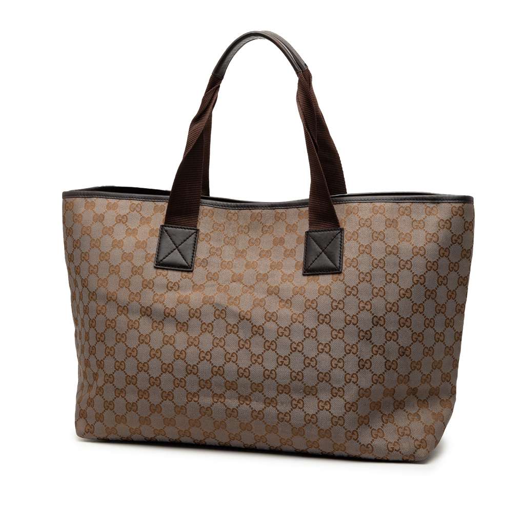 Gucci GG Canvas Tote Brown Canvas Good condition - Back View