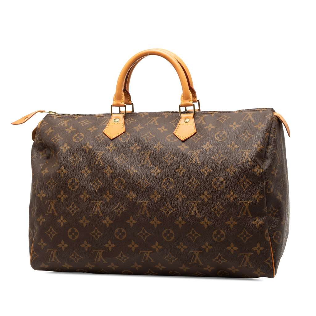 Louis Vuitton Monogram Speedy 40 Brown Fair condition - Back View