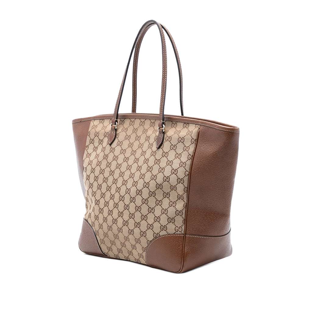 Gucci GG Canvas Bree Tote Brown Canvas Good condition - Back View