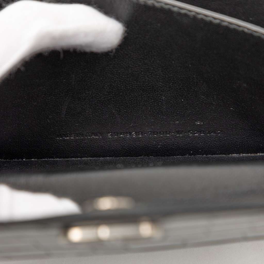 Balenciaga Croc Embossed Leather Sharp Belt Bag XS Black Leather Good condition - Box View