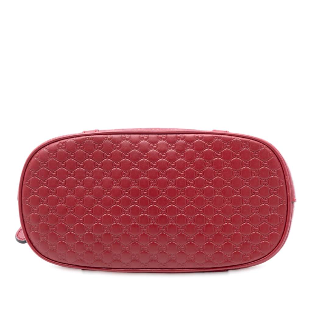 Gucci Mini Microguccissima Dome Satchel Red Leather Good condition - Inside View
