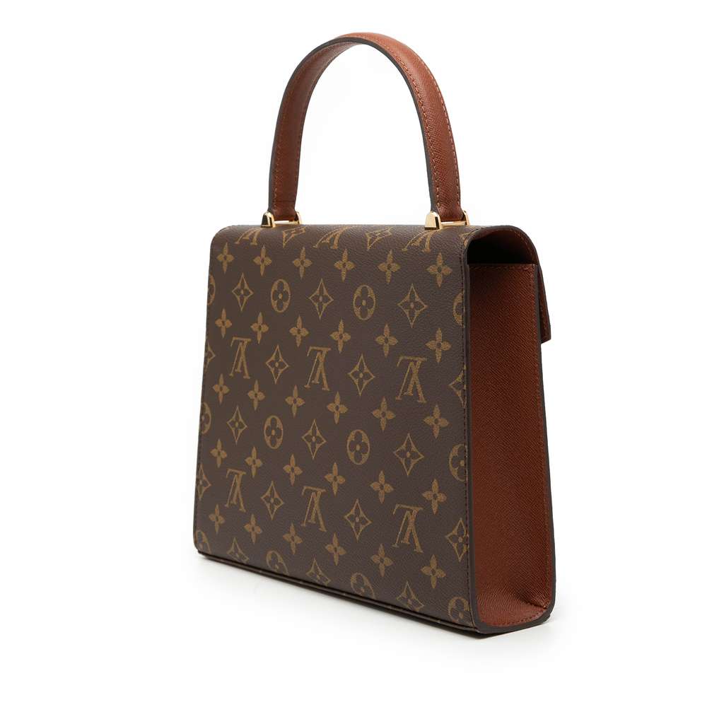 Louis Vuitton Monogram Malesherbes Brown Good condition - Back View