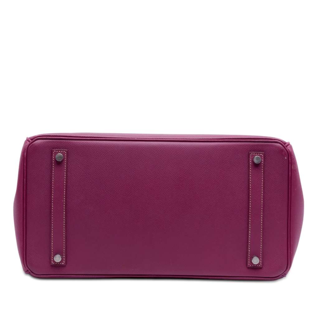 Hermès Epsom Candy Verso Birkin Retourne 35 Pink Leather Good condition - Inside View