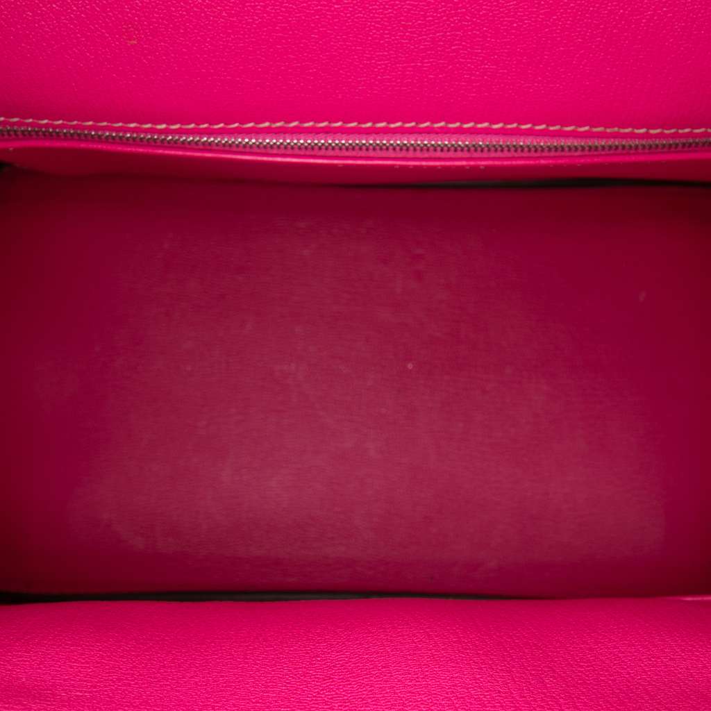 Hermès Epsom Candy Verso Birkin Retourne 35 Pink Leather Good condition - Model View