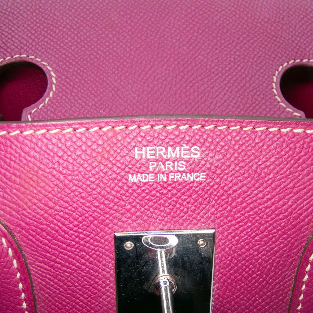 Hermès Epsom Candy Verso Birkin Retourne 35 Pink Leather Good condition - Box View
