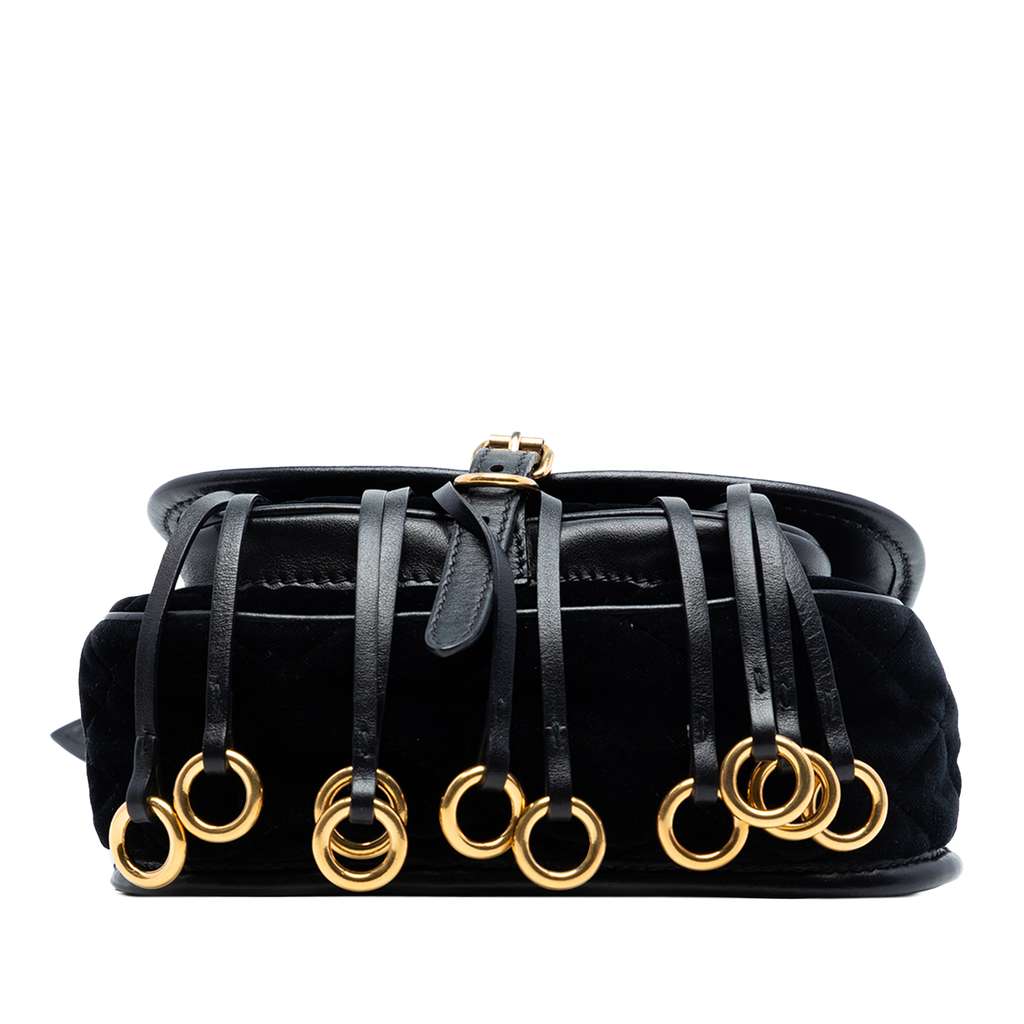 Prada Impuntu Velluto Corsaire Crossbody Black Velvet Good condition - Inside View