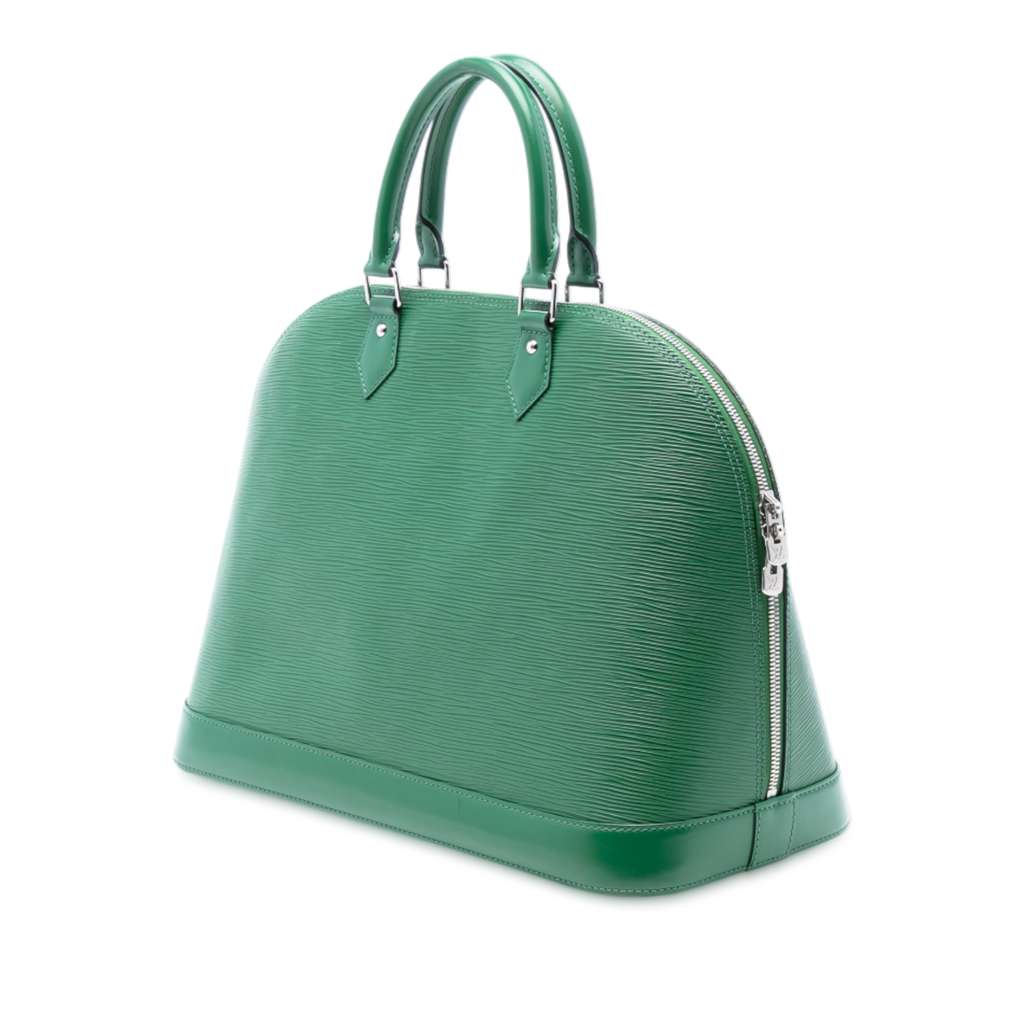 Louis Vuitton Epi Alma GM Green Leather Good condition - Back View