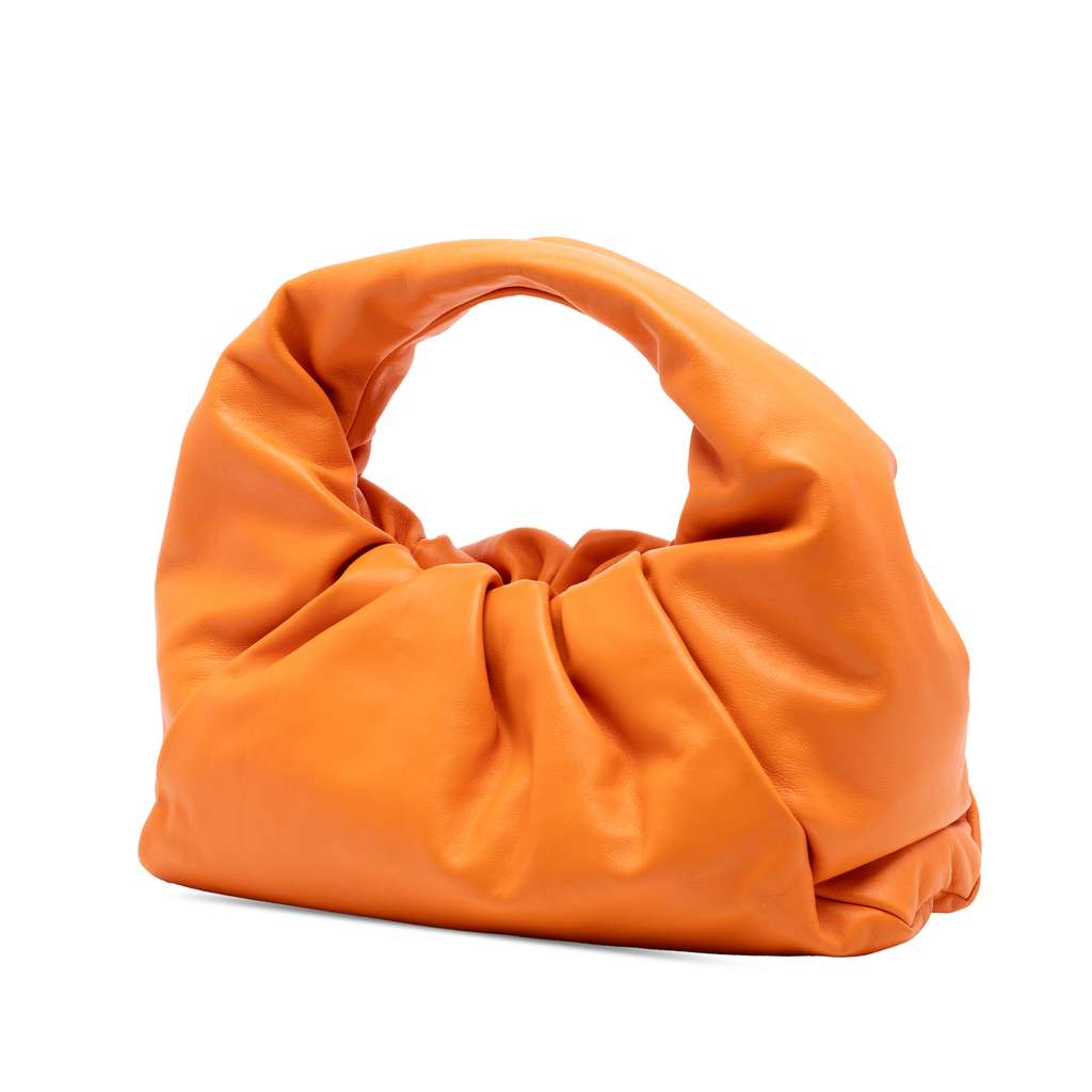 Bottega Veneta Lambskin The Shoulder Pouch Orange Leather Good condition - Back View