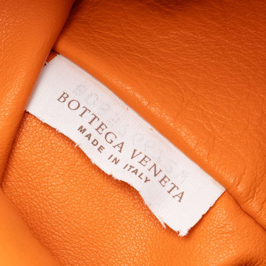 Bottega Veneta Lambskin The Shoulder Pouch Orange Leather Good condition - Box View