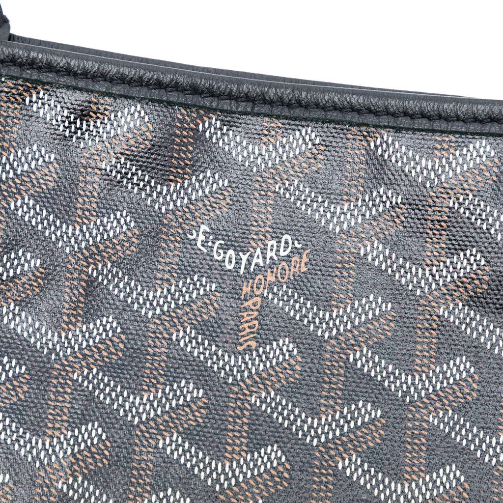 Goyard Goyardine Saint Louis PM Black Canvas Good condition - Box View