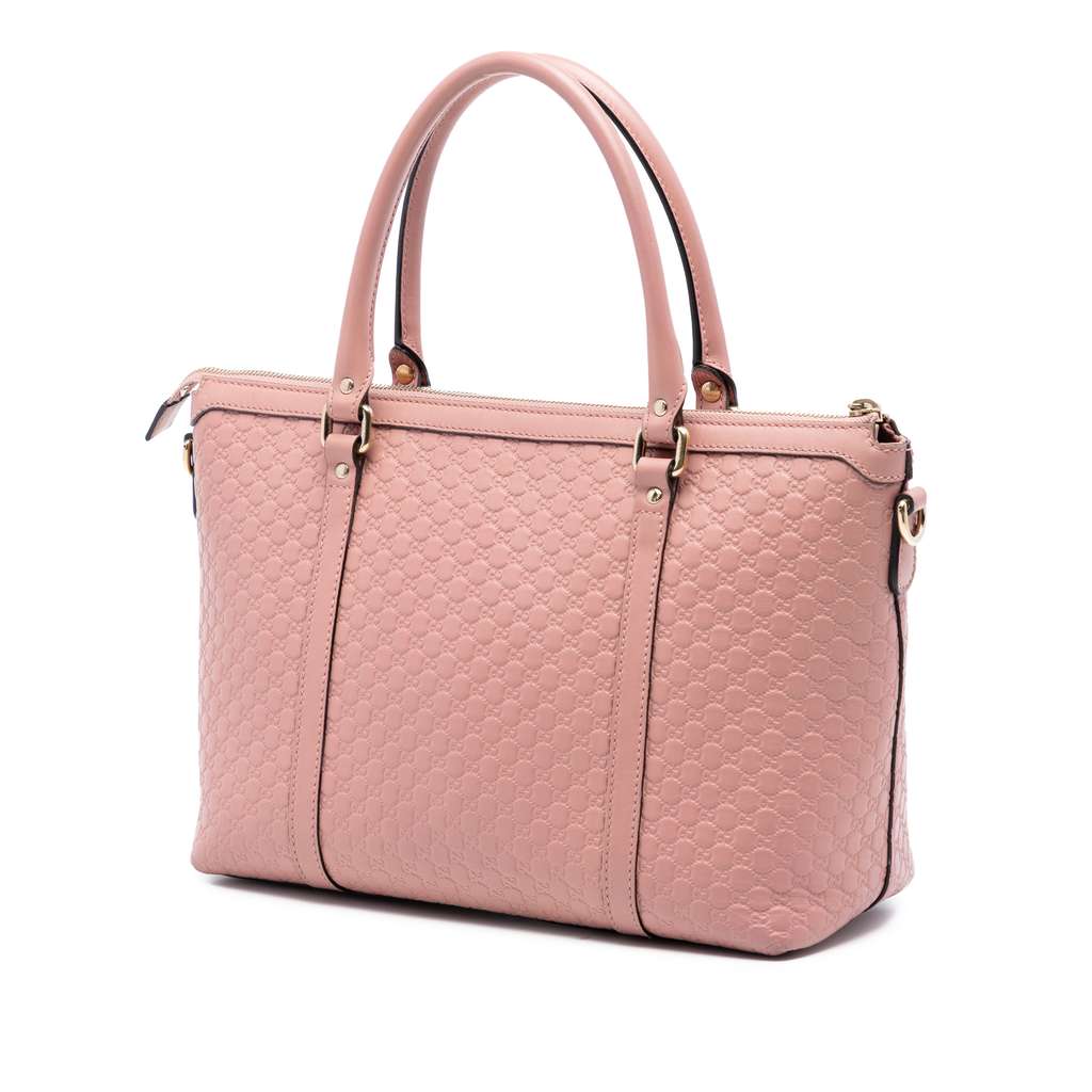 Gucci Small Microguccissima Joy Satchel Pink Leather Good condition - Back View