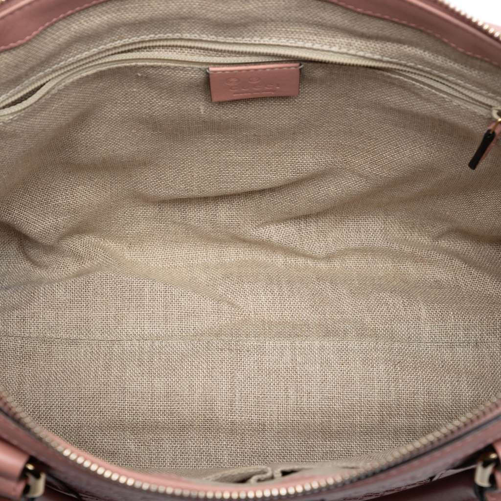 Gucci Small Microguccissima Joy Satchel Pink Leather Good condition - Model View