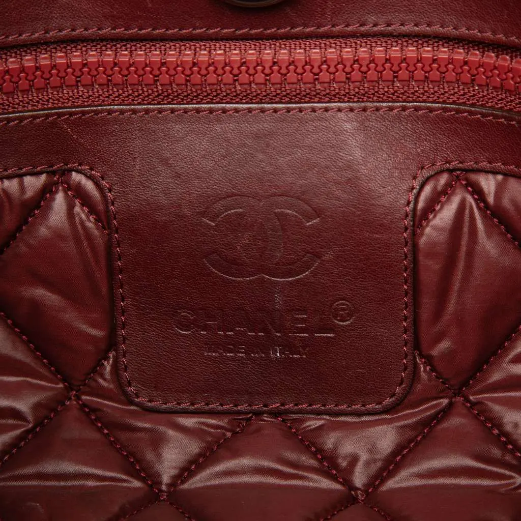 Chanel Medium Quilted Nylon Coco Cocoon Tote Black Polyamide Very good - Box View