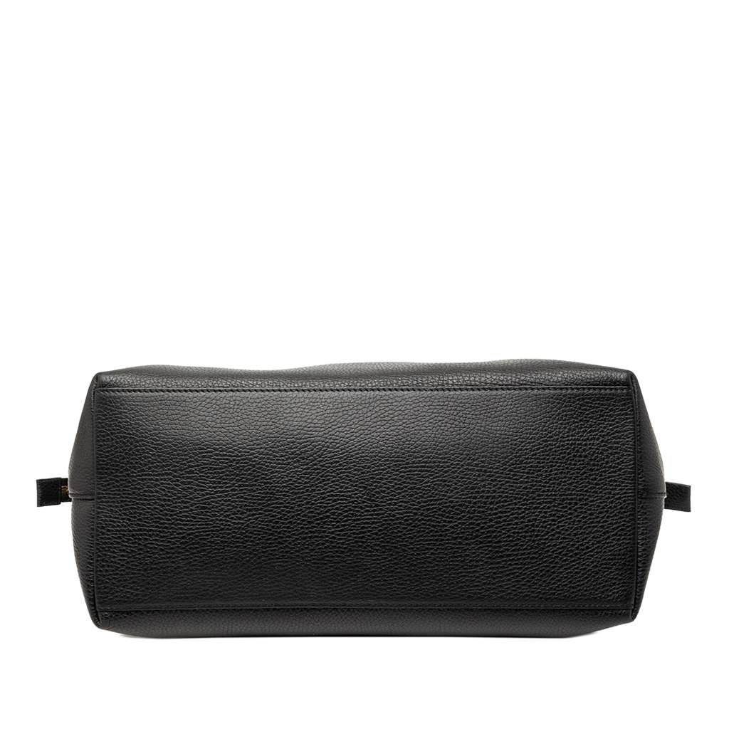 Gucci Large Dollar Calfskin GG Charm Dome Satchel Black Leather Good condition - Inside View