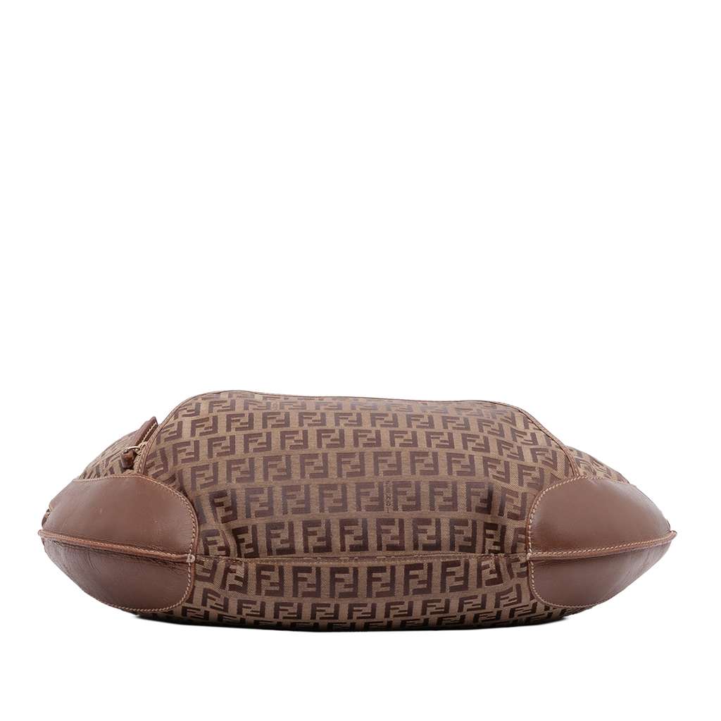 Fendi Zucchino Canvas Chef Pocket Hobo Brown Canvas Fair condition - Inside View