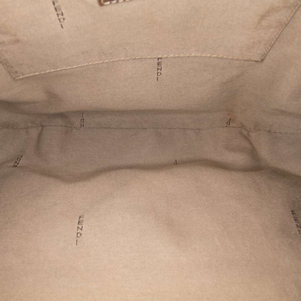 Fendi Zucchino Canvas Chef Pocket Hobo Brown Canvas Fair condition - Model View