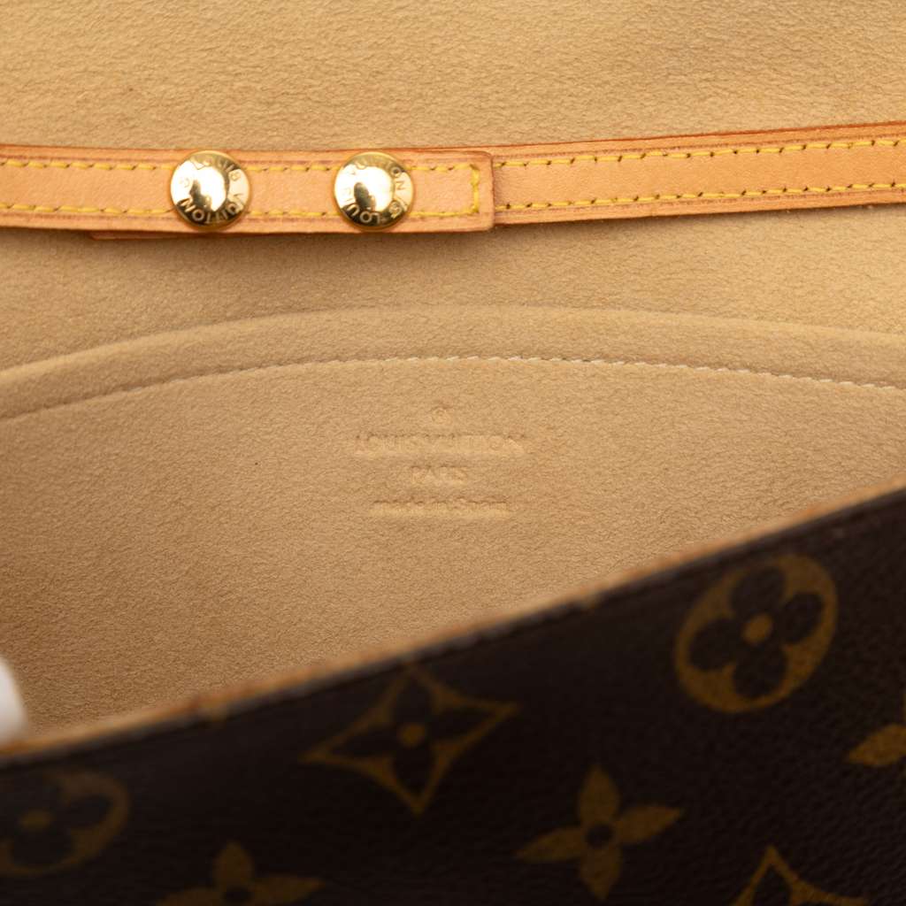 Louis Vuitton Monogram Pochette Twin GM Brown Good condition - Box View