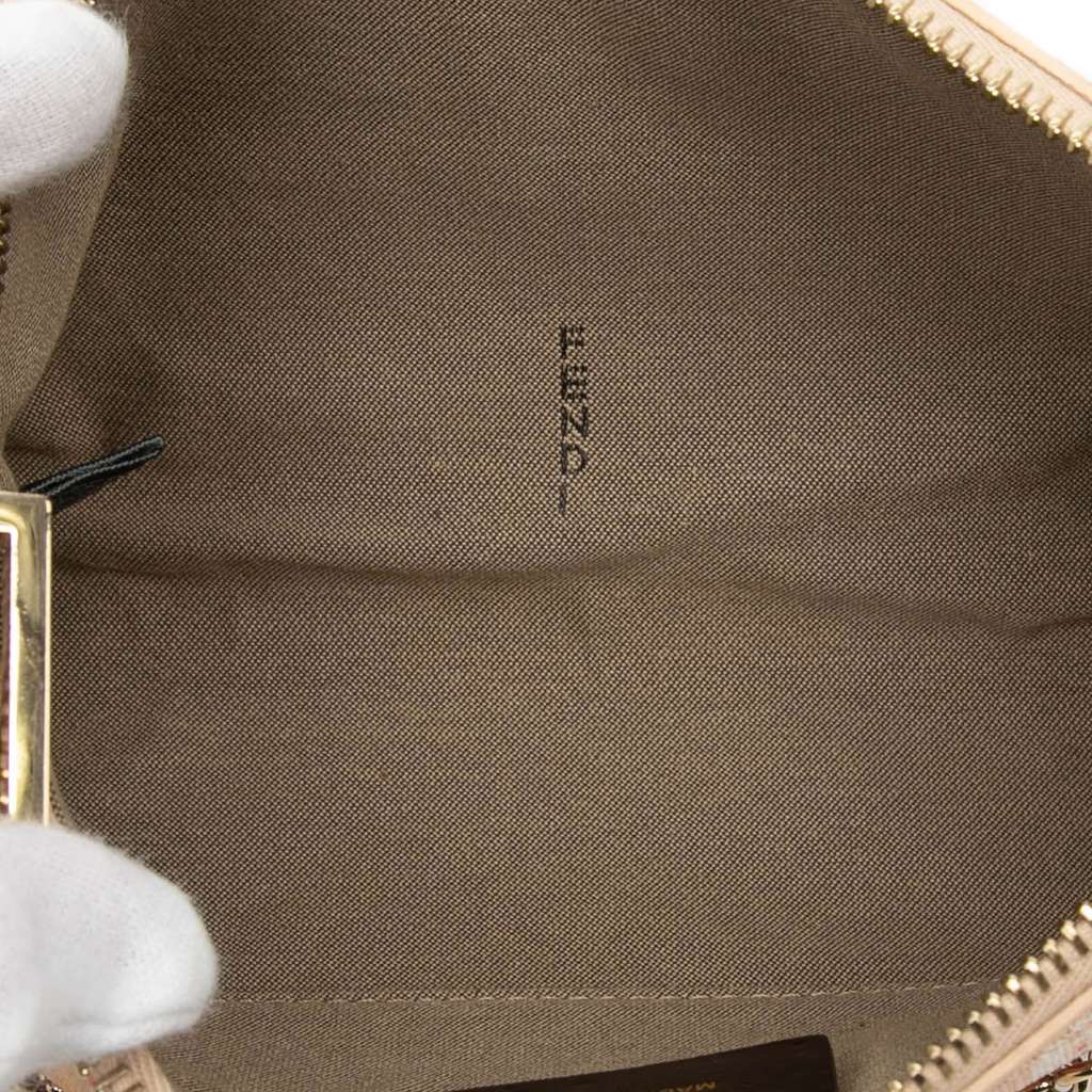 Fendi Multicolor Zucchino Spalmati Chain Pochette Pink Canvas Good condition - Model View