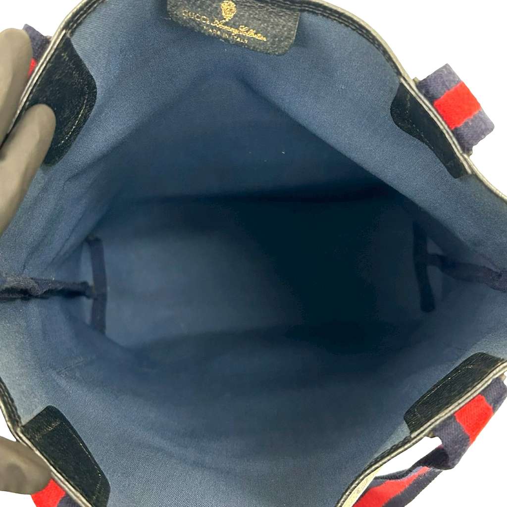 Gucci GG Supreme Web Tote Brown Canvas Good condition - Box View