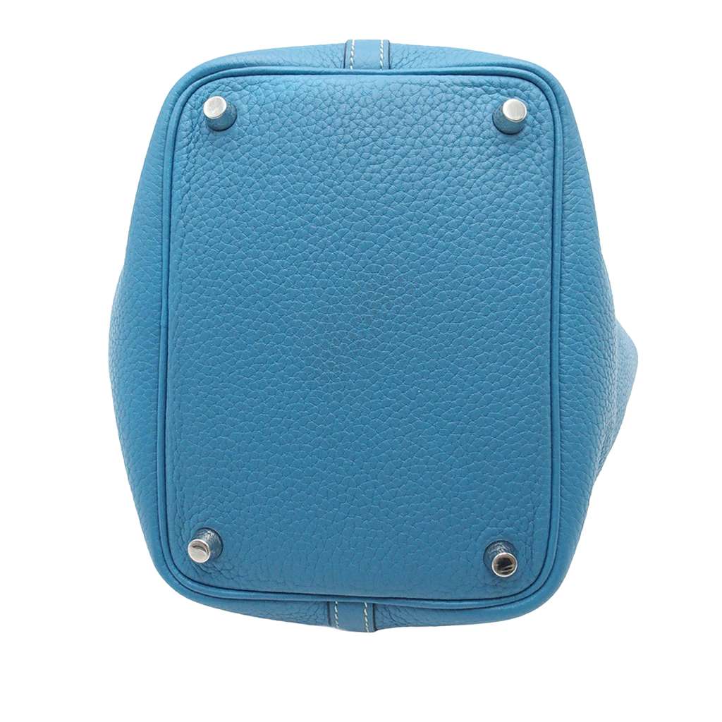 Hermès Clemence Picotin Lock 18 Blue Leather Good condition - Inside View
