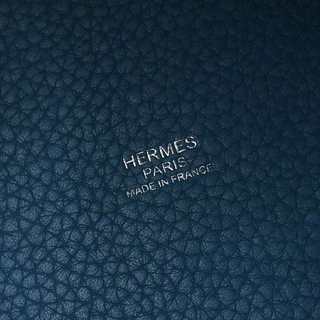 Hermès Clemence Picotin Lock 18 Blue Leather Good condition - Box View