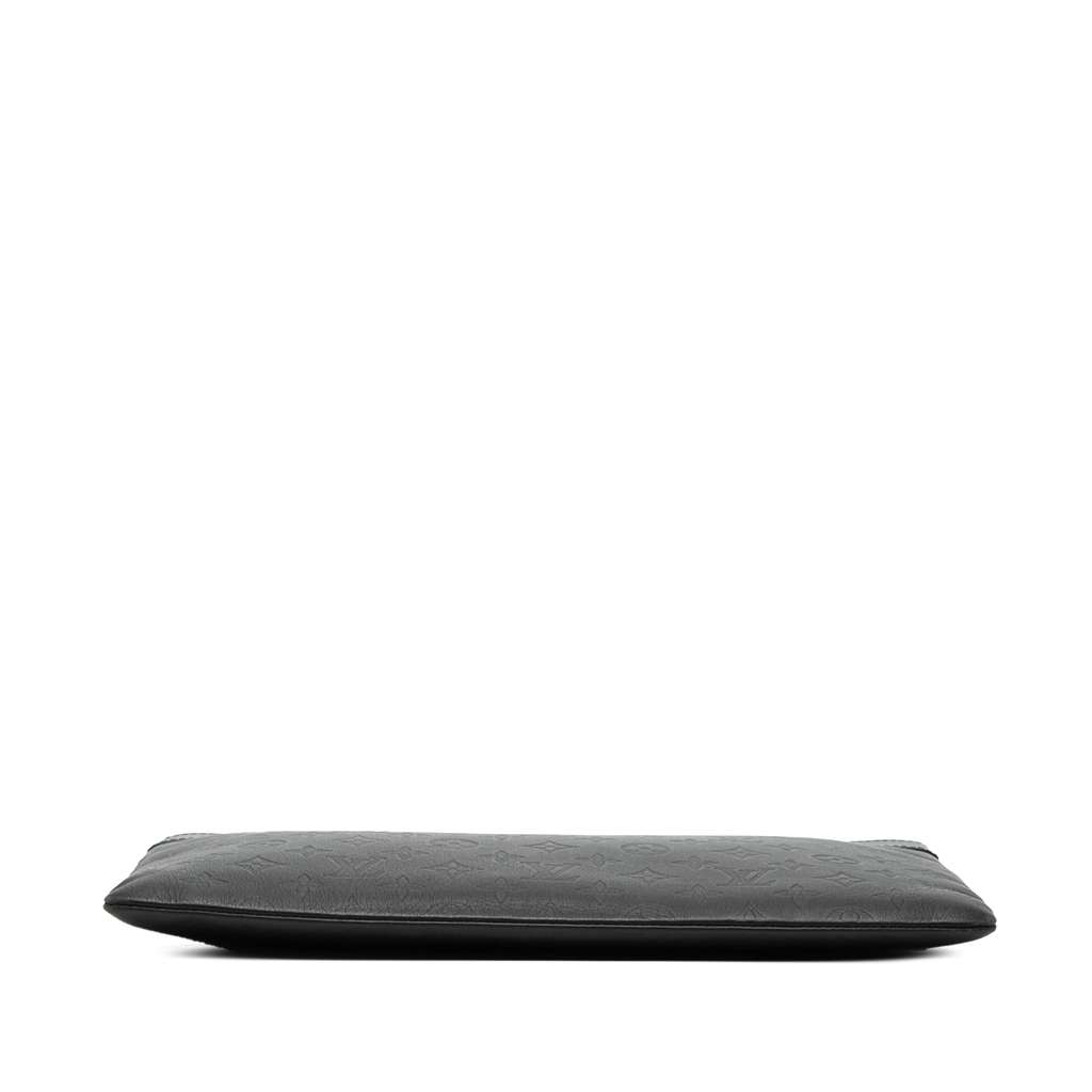 Louis Vuitton Monogram Shadow Discovery Pochette Black Leather Good condition - Inside View