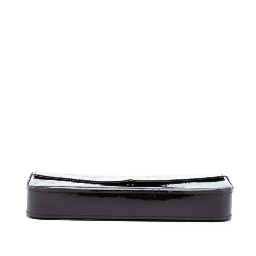 Louis Vuitton Monogram Vernis Pochette Felicie Purple Leather Good condition - Inside View