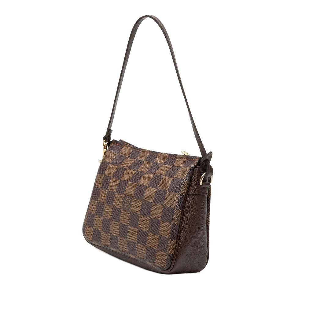 Louis Vuitton Damier Ebene Trousse Pochette Brown Good condition - Back View