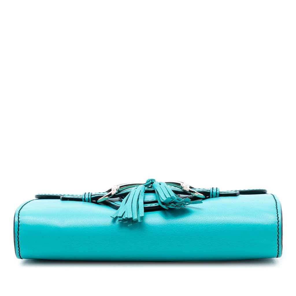 Gucci Small Leather Emily Crossbody Blue Leather Good condition - Inside View