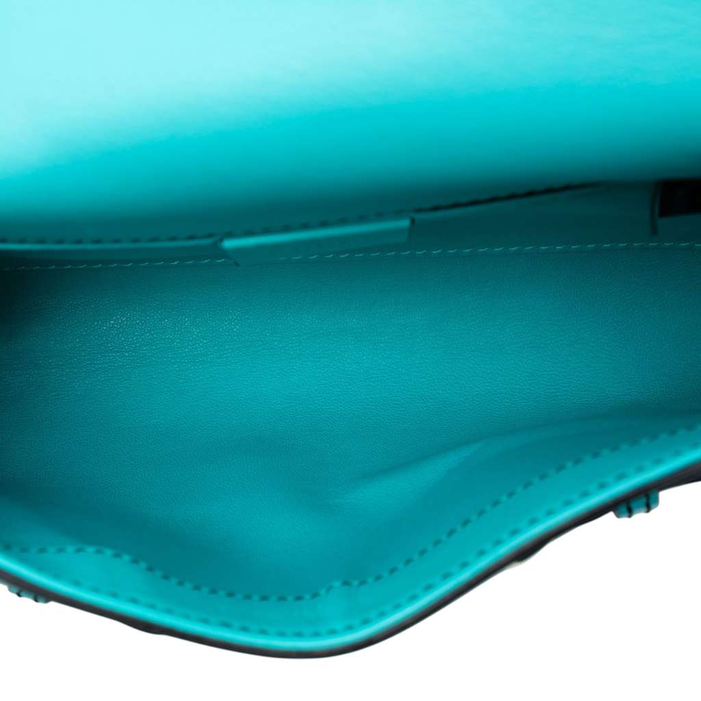 Gucci Small Leather Emily Crossbody Blue Leather Good condition - Model View