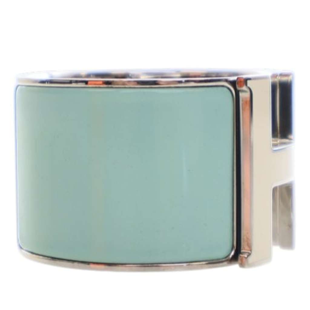 Hermès Extra Large Clic Clac H Bracelet PM Blue Good condition - Back View