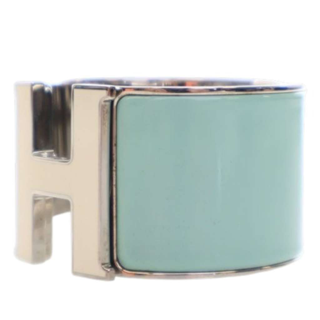 Hermès Extra Large Clic Clac H Bracelet PM Blue Good condition - Inside View