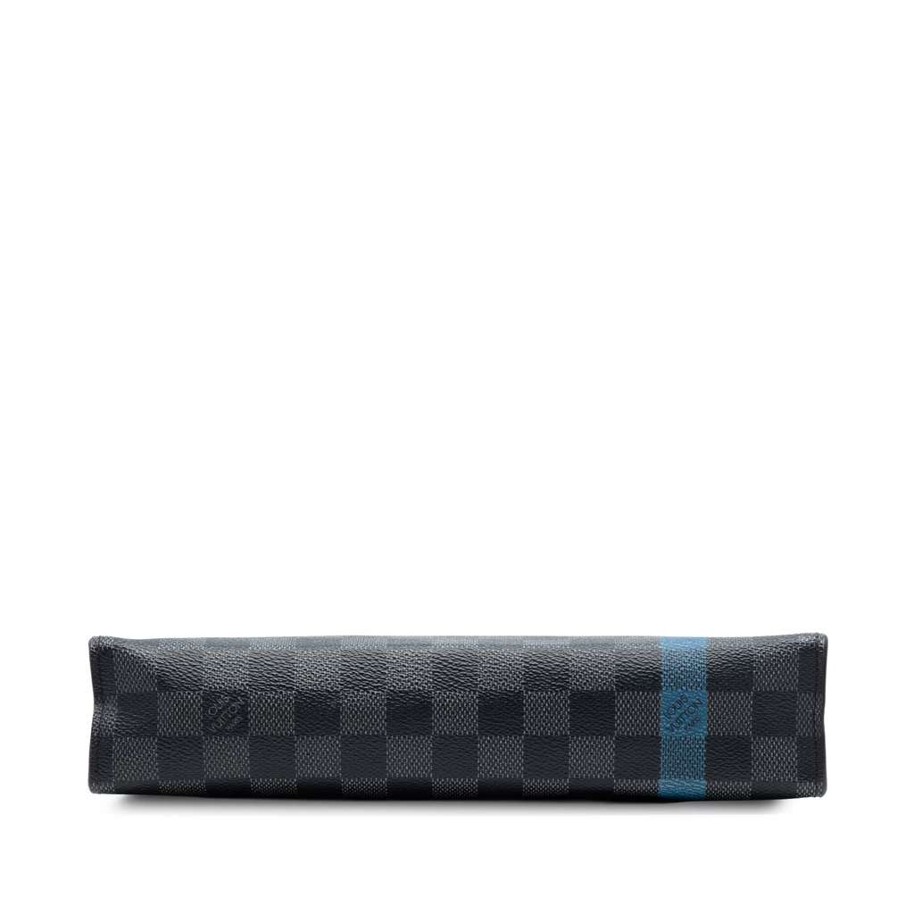 Louis Vuitton Damier Graphite Stripe Pochette Voyage MM Black Good condition - Inside View