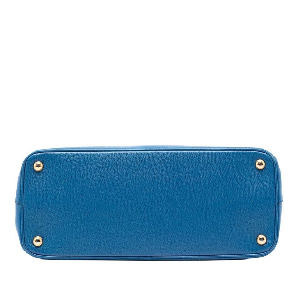 Prada Saffiano Lux Parabole Tote Blue Leather Good condition - Inside View