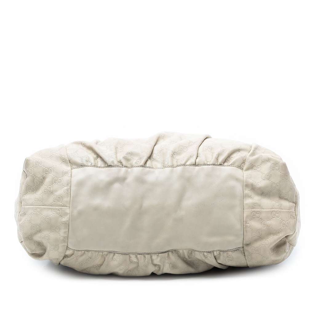 Gucci Large Guccissima Hysteria Tote White Leather Good condition - Inside View