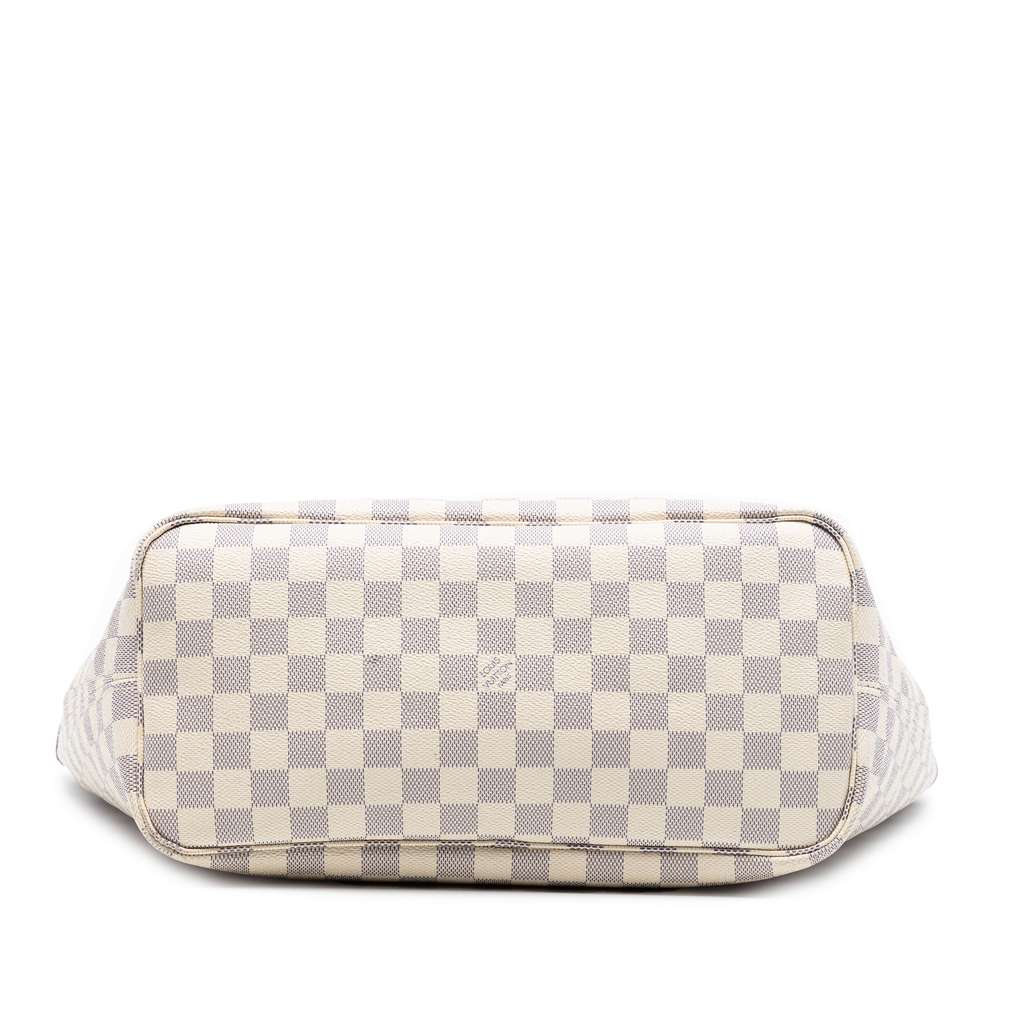 Louis Vuitton Damier Azur Neverfull MM White Good condition - Inside View