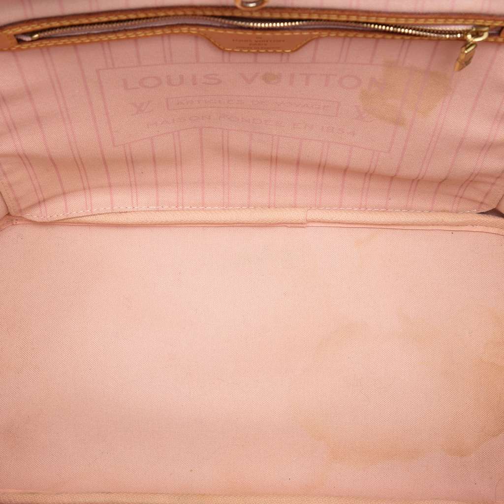 Louis Vuitton Damier Azur Neverfull MM White Good condition - Model View