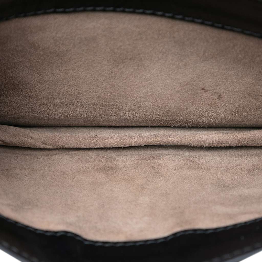 Bottega Veneta Mini Leather and Ombre Velvet Montebello Crisscross Crossbody Black Leather Good condition - Model View