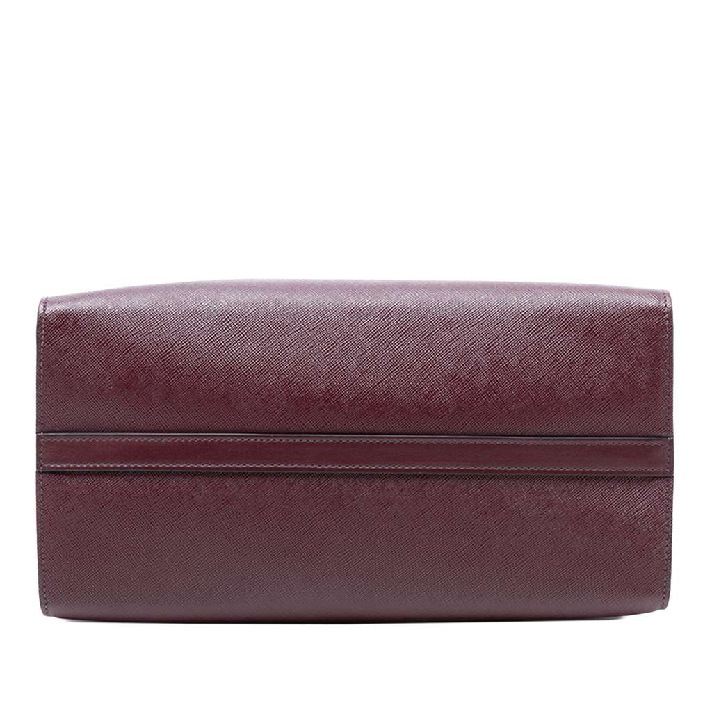 Prada Saffiano Greche Paradigme Bag Red Leather Good condition - Inside View