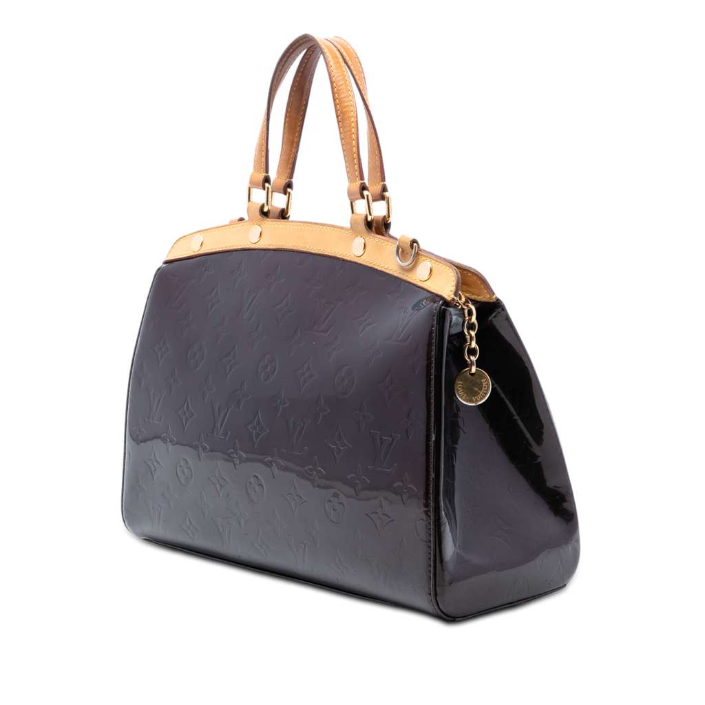 Louis Vuitton Monogram Vernis Brea MM Purple Leather Good condition - Back View