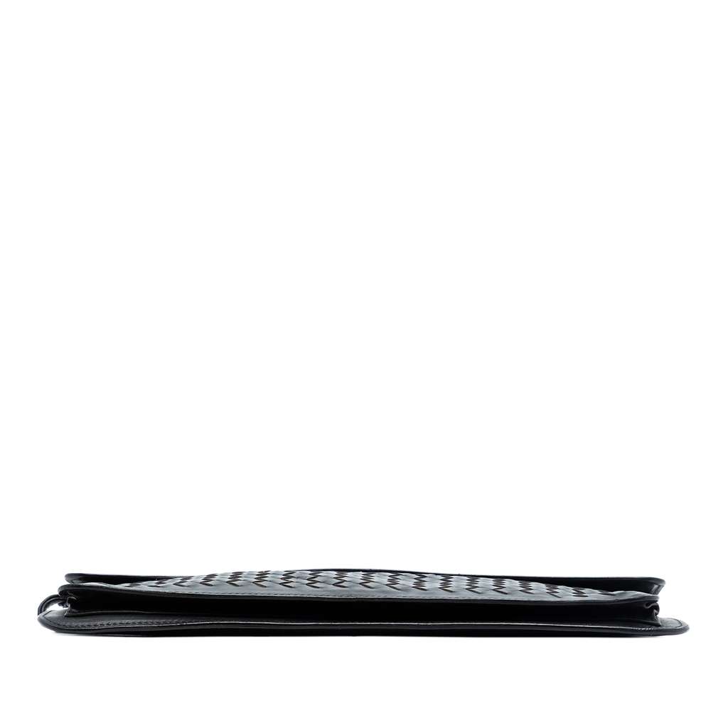 Bottega Veneta Leather Intrecciato Clutch Black Leather Good condition - Inside View