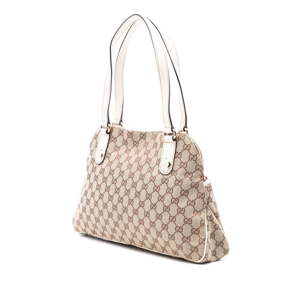 Gucci GG Canvas Charmy Shoulder Bag Brown Canvas Good condition - Back View