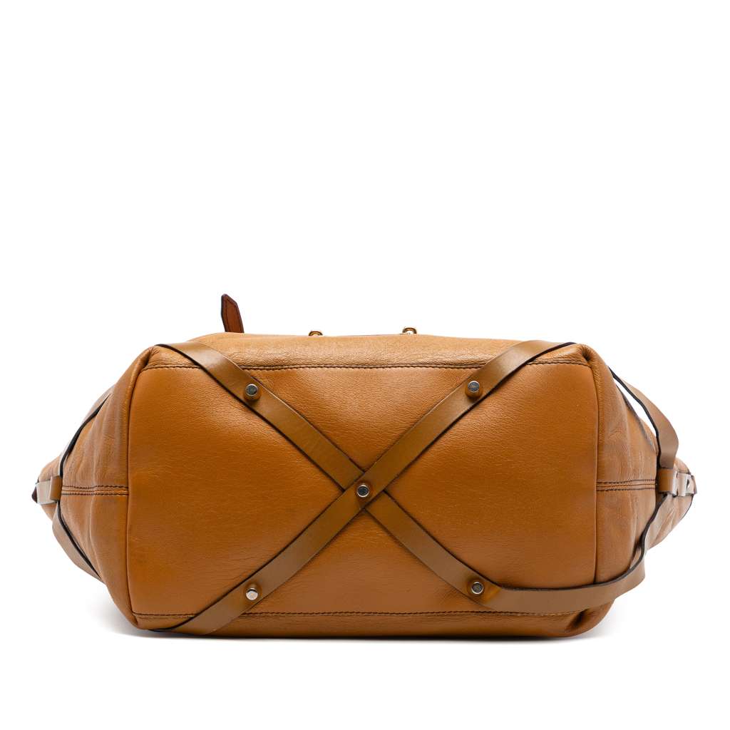 Burberry Leather Salisbury Belted Tote Brown Leather Good condition - Inside View