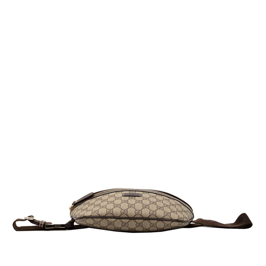 Gucci GG Supreme Belt Bag Brown Canvas Good condition - Inside View