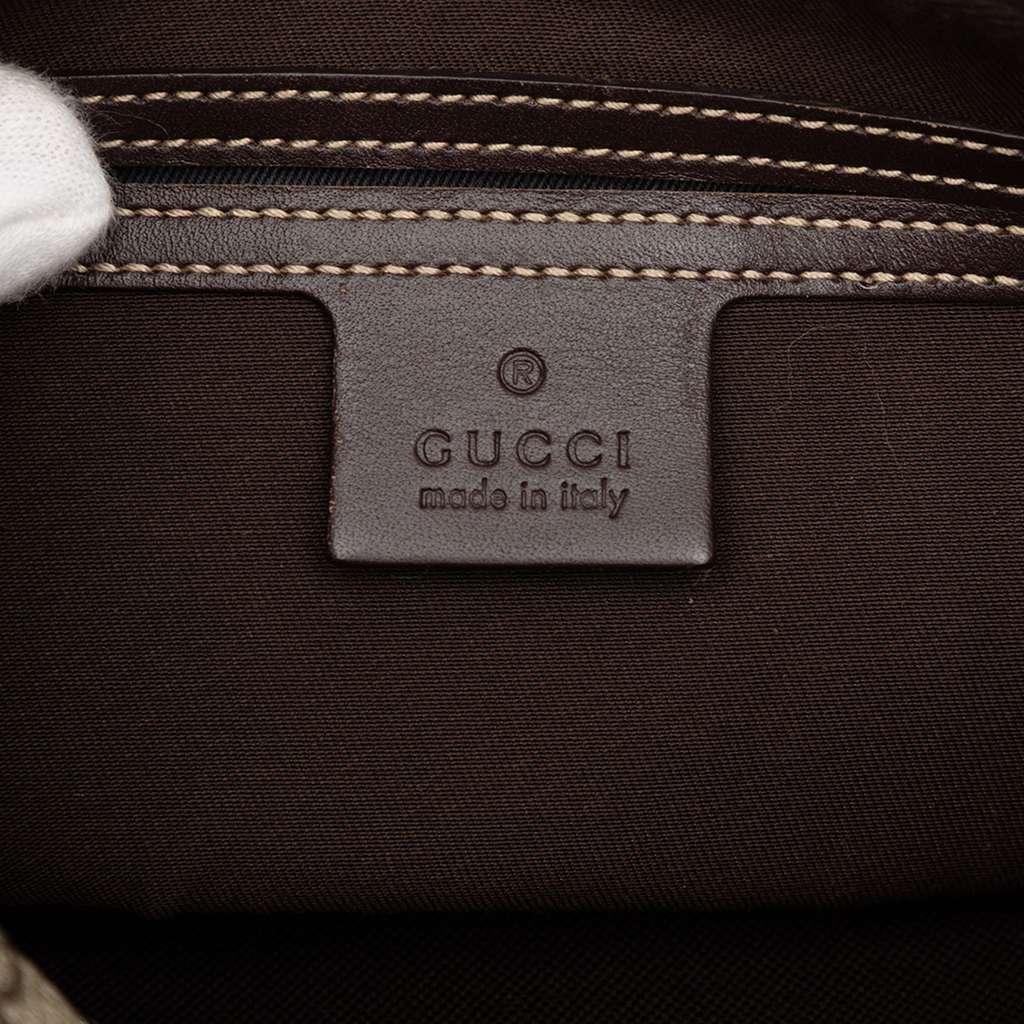 Gucci GG Supreme Belt Bag Brown Canvas Good condition - Box View