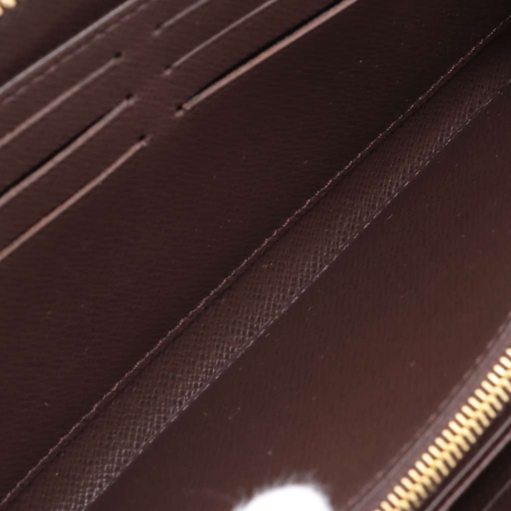 Louis Vuitton Damier Ebene Zippy Long Wallet Brown Good condition - Model View