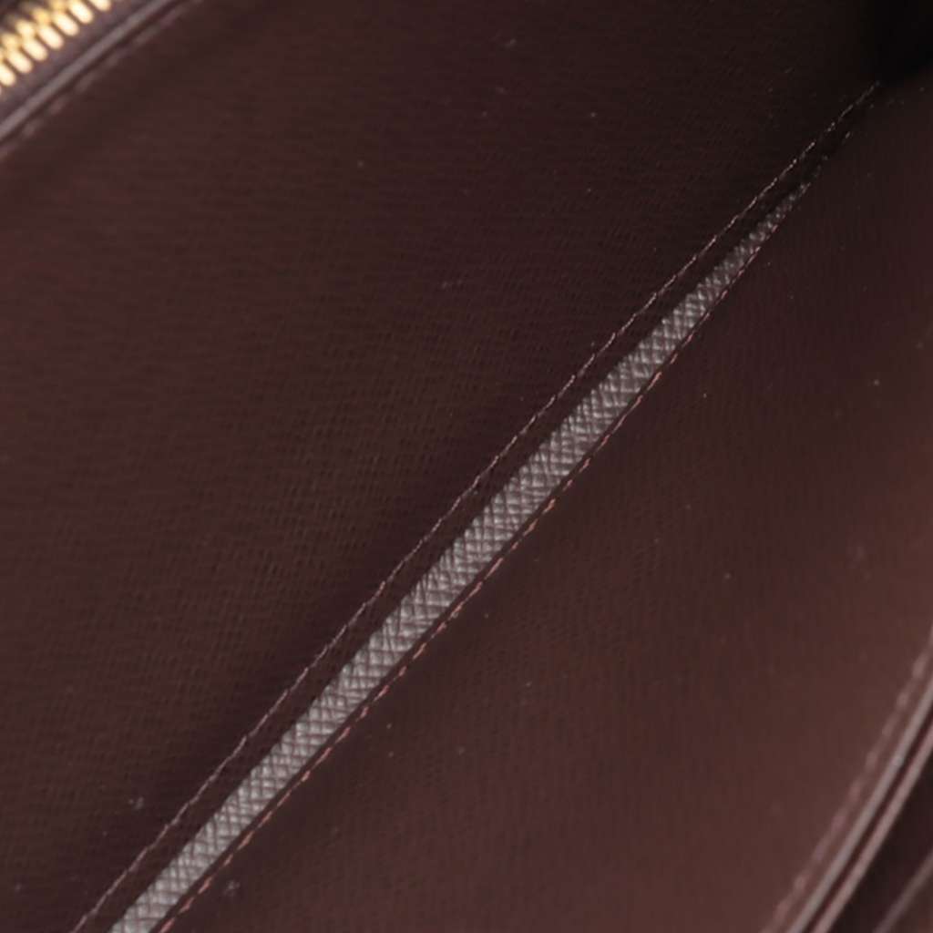 Louis Vuitton Damier Ebene Zippy Long Wallet Brown Good condition - Box View