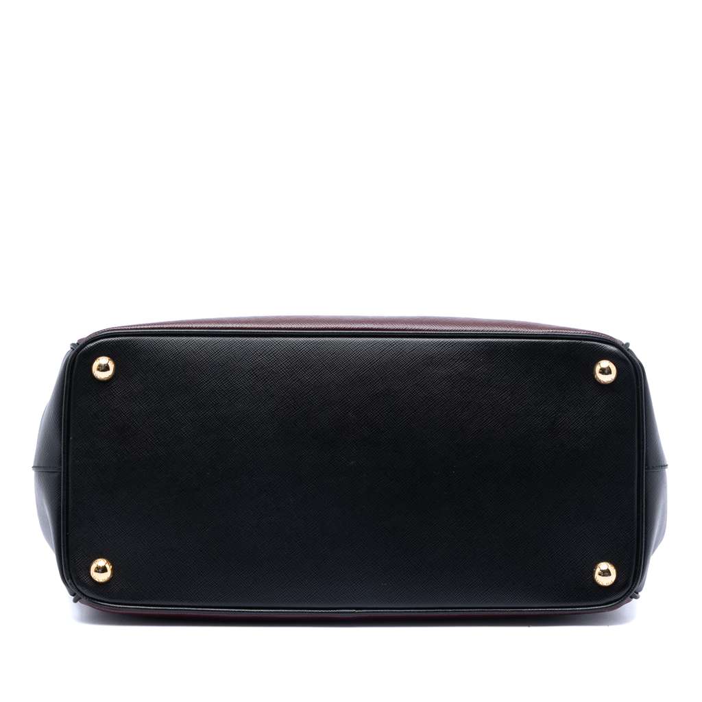 Prada Medium Bicolor Saffiano Lux Galleria Satchel Red Leather Good condition - Inside View