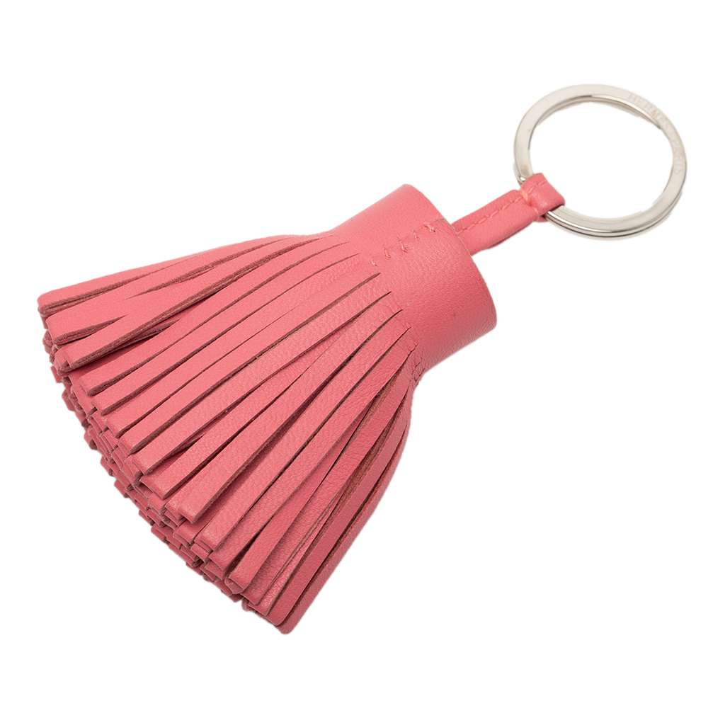 Hermès Milo Lambskin Carmen Key Chain Pink Leather Good condition - Back View