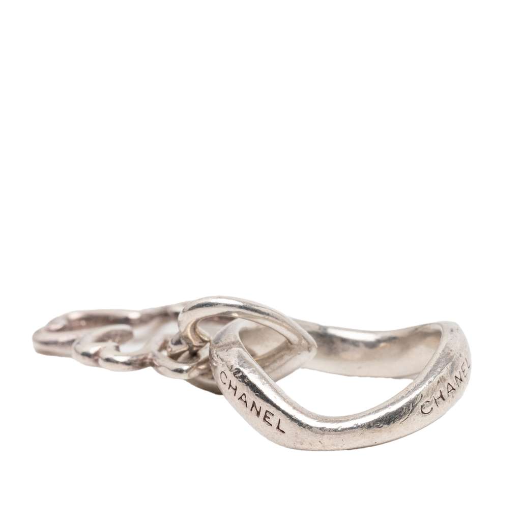 Chanel Sterling Silver Clover Charm Ring Silver Silver Good condition - Inside View